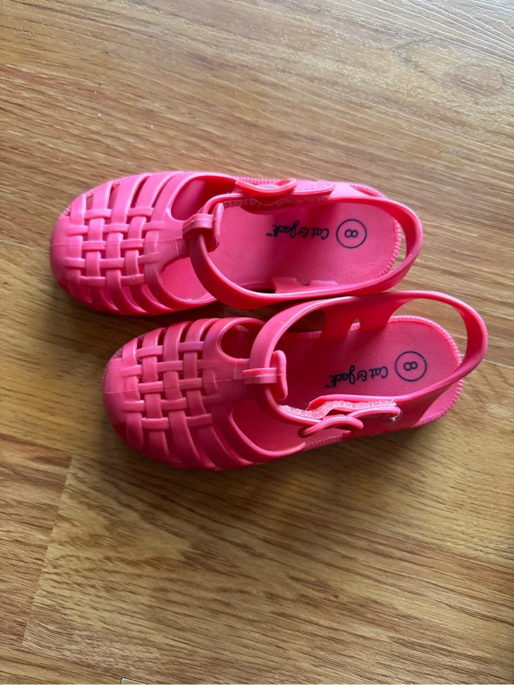 Cat & Jack Bright Pink Jelly Sandals for Kids